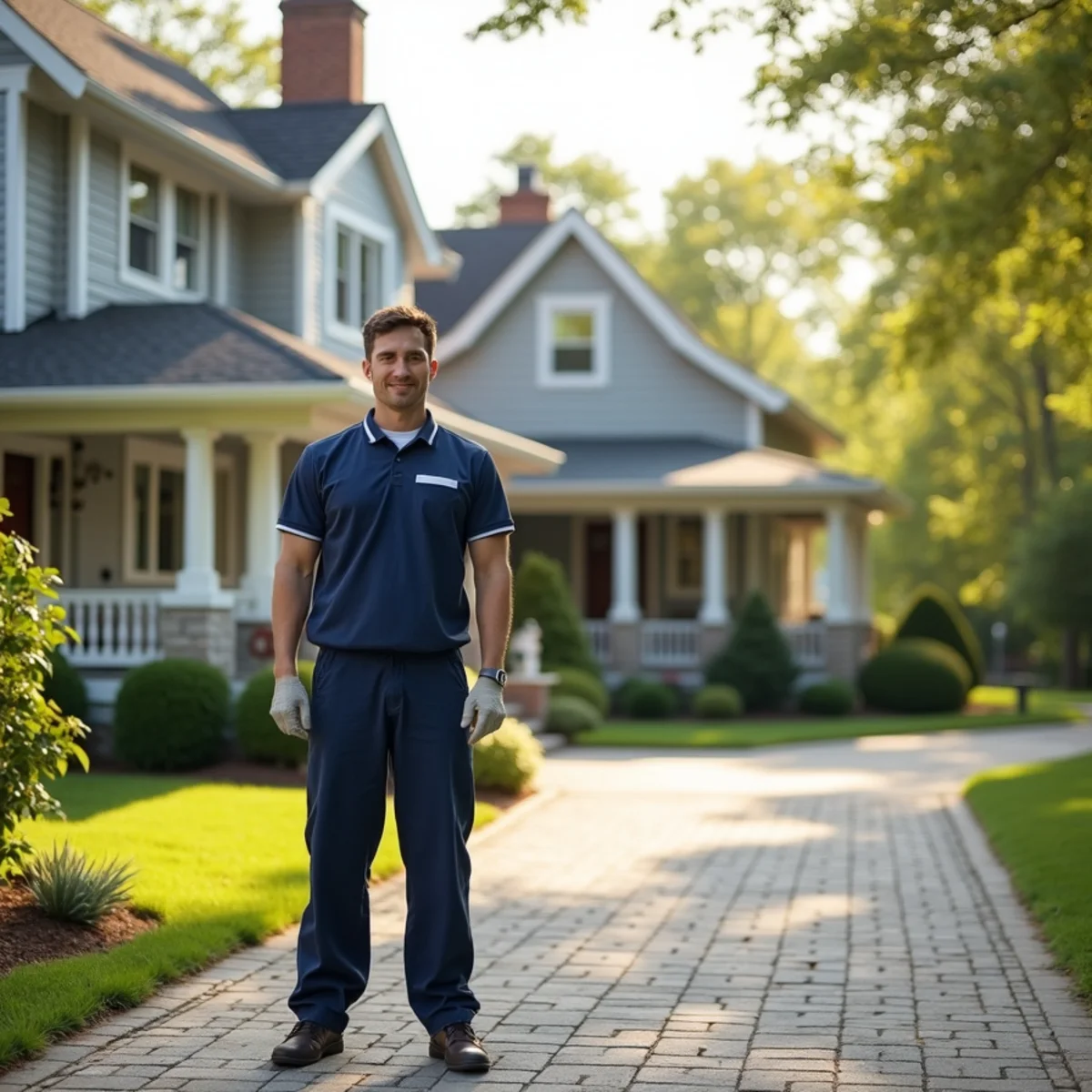 Residential architecture and spotless home interior in Hempstead, Long Island